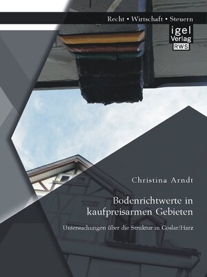 cover image of Bodenrichtwerte in kaufpreisarmen Gebieten